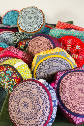 Canvas Swafing -  Pillow Party 2023 - Bunt/Mint - by Jolijou - Panel